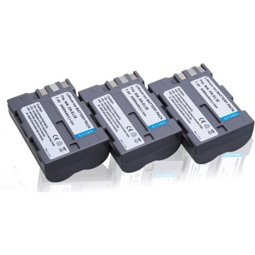 Wholesale 3 Pcs EN-EL3e EL3e 7.4V 2400mAh Camera Batteries For Nikon ENEL3E EN EL3E D30 D50 D70 D90 D70S D300 High quality