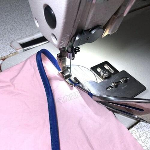 Industrial Sewing Machine Accessories Flat Car Hemming Device Hemming Household Pulling Double-Folding Four-Folding Foot Tube