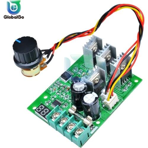 DC 6-60V 30A Adjustable LED Digital Motor Speed Regulator PWM DC Motor Speed Controller Motor Speed Control Governer 12V 24V 36V