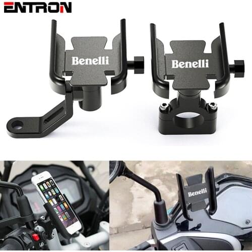For Benelli TRK 502X TRE-K 899/1130 UNO C 150 Motorcycle CNC Aluminum Alloy Handle Bar Mobile Phone Bracket GPS Stand Holder