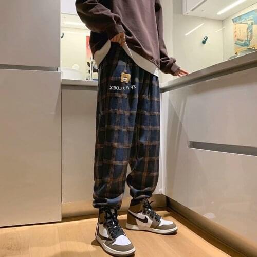 Мужские брюки в клетку Viankani China At AliExpress