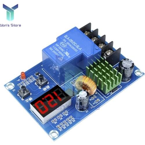 XH-M604 18650 Li-ion Battery Charge Protection Board Lithium Battery Charging Control Module 12V Digital Voltmeter For Charger