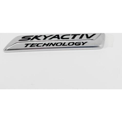 1PC SKYACTIV TECHNOLOGY Car ABS Emblem Sticker Badge For CX-5 CX-4 Axela Miata Rear Chrome Decal Auto Accessories