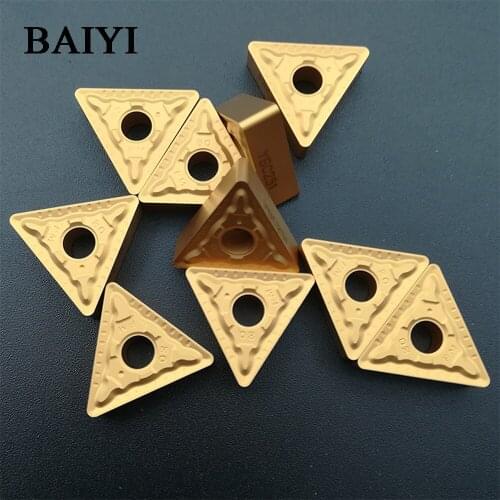10PCS TNMG160408-PM YBC251 Cemented Carbide inserts TNMG160408 Cutter Turning tools Carbide insert