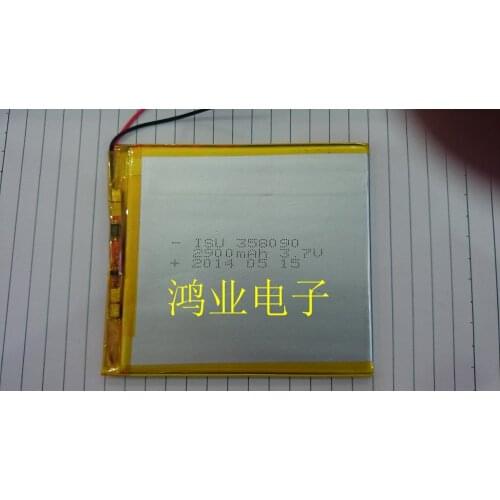 3.7V polymer lithium battery 358090 genuine rechargeable toy navigation digital battery Rechargeable Li-ion Cell