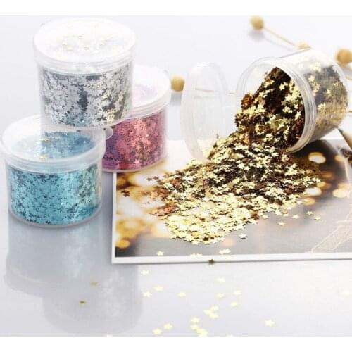 3mm Mini Star DIY Glittering Confetti Sequins Wedding Decoration Paillettes for Nail Sewing DIY Crafts Confetti Ball Filled