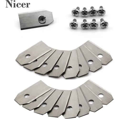 30 Pieces Of Intelligent Weeder Blade Replacement Blade Titanium-Plated Silver Suitable For Husqvama Automatic Moving Machine