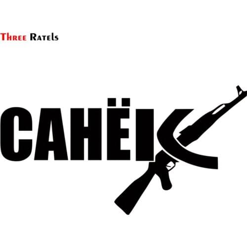Three Ratels TZ-1235# 15*28.6cm 12*22.9cm 1-4 pieces car sticker russian name sanek ak sasha funny stickers decals