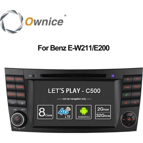4G SIM LTE Android 6.0 Octa 8 Core 1024*600 Car DVD Player for Mercedes E Class W211 W209 W219 WIFI Radio GPS 2GB RAM 32GB ROM