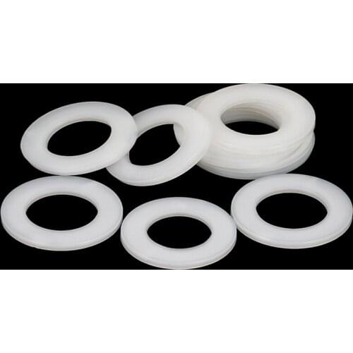 White nylon gasket screw thickened and enlarged insulation flat plastic rubber m2m2.5m3-20