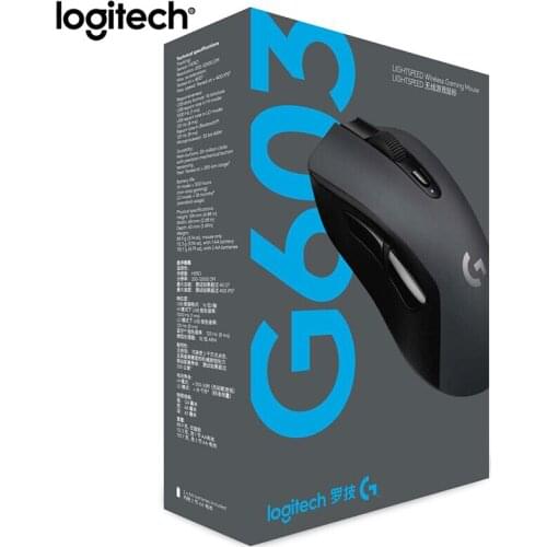 Logitich G603 Wireless Gaming Mouse LIGHTSPEED Optical 12000DPI HERO Bluetooth Mouse for PC Laptop Ergonomic for Mouse Gamer
