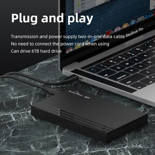 Blueendless Freeshipping Plastic HDD Case Sata to USB 3.1 10Gbps HDD Encolsure for PC Laptop External HD Case Hard Drive