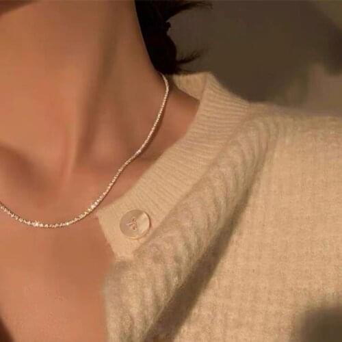 Clavicle chain Korean Jewelry Butterfly Choker Necklace Rhinestone Chain Shinnie Night Party Jewelry Necklace