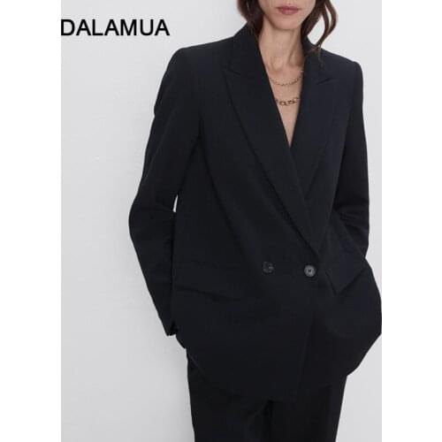 DALAMUA Women's Long Blazers
