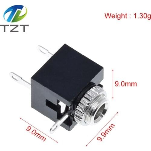 10Pcs Good Quality 3.5mm Female Audio Connector 3 Pin DIP Headphone Jack Socket Mono Channel PJ-301M PJ301M