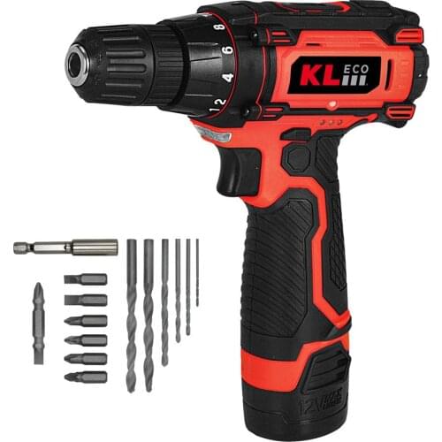 KLECO KE2213NM-DB 12Volt/1.3Ah Li-ion Dual Cordless screwdriver EU Plug Type