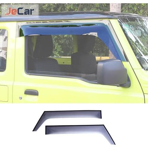Window Vent Visor Sun Rain Deflector Guard Weather Shiled Fit For Suzuki Jimny 2019 Up Awnings Shelters Car Exterior Accessories