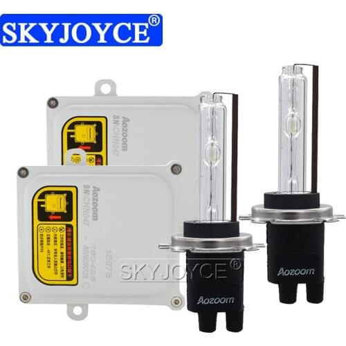 SKYJOYCE 55W Fast Bright Car Xenon Light HID Kit AC 12V HID Slim Ballast 5500K White Xenon H7 H1 H11 D2H Auto Headlight Lamp