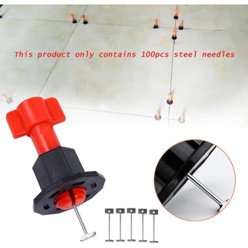 100 Pcs tile leveling system kit Only Needles 1.5mm Flooring Tile Replaceable Pin Tiling Construction Tools Walls Dropshipping