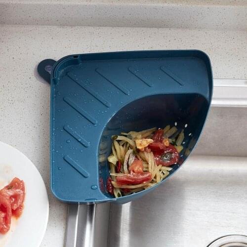 Kitchen Sink Organizer Sponge Holder Drying Rack Rag Soap Holder Draining Storage Tray Trash Can Bin Sink Storage Shelf Rack
