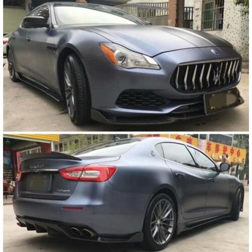 REAL CARBON FIBER Front Bumper Lip Spoiler Rear Trunk Diffuser Side Body Skirt FOR Maserati Quattroporte 2018 2019 2020