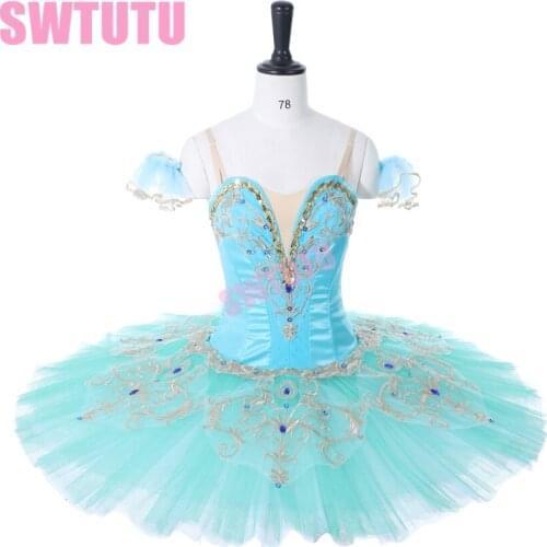 Adult Professional Ballet Tutus Green Coppelia Ballerina Classical Ballet Costumes BT9234C Performance Stage Tutu For Girls
