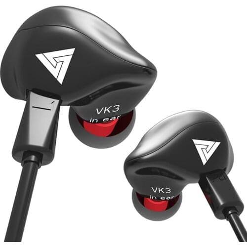 QKZ VK3 In-Ear Earphones Special Edition Headset Clear Bass Earphone With Mic Metal Heavy Bass auriculares audifonos