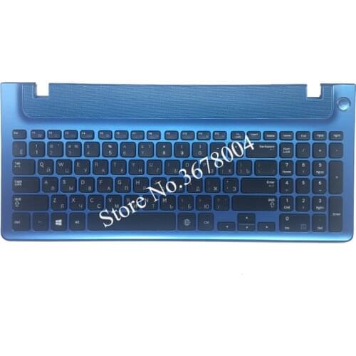 Russian keyboard with blue frame for samsung NP355E5C NP355V5C NP300E5E NP350E5C NP350V5C RU laptop keyboard layout