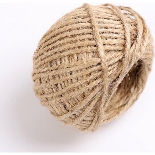1.5mmX30meters Natural Jute Twine Best Arts Crafts Gift Twine Christmas Twine Durable Packing String