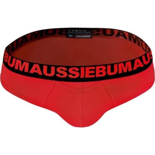 Aussiebum new mens triangle panties cotton mens triangle pants comfortably low waist front pocket three-dimensional tailoring