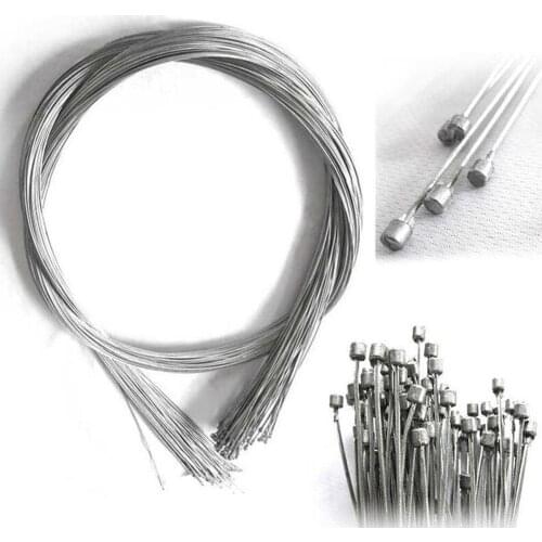 10Pcs 1.75M MTB Road Bike Brake Line Shift core Brake Derailleur wire Speed Line Fixed Gear Shifter Gear Brake Cable Sets Core I