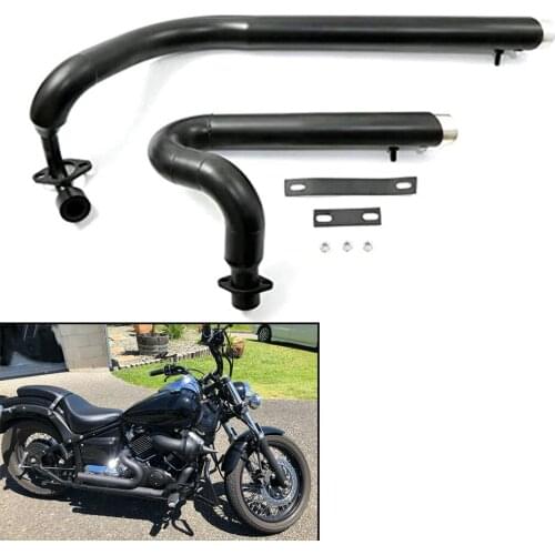 Motorcycle Exhaust Pipe Vent Pipe With Muffler Removable Silencer For Yamaha Drag Star V-star 650 XVS650 DS650 XVS400 650A