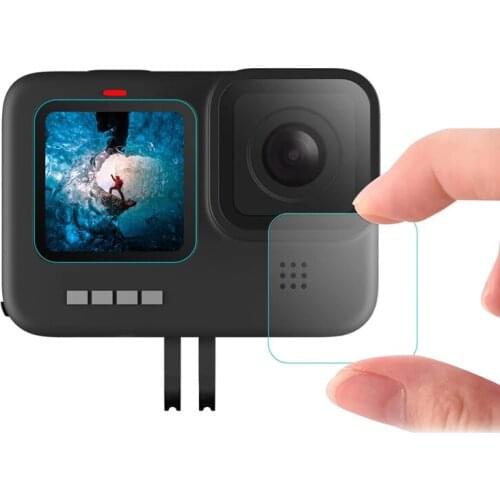 Camera Lens Screen Protector For GoPro 9 Black w/ LCD Display Tempered Glass Film For GoPro 9 Black With High Quality