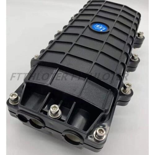 Factory Price 2 Into 2 Out 48 Core Fiber Opitcal Splice Closure Boxes Waterproof Horizontal Splice Enclosure Box