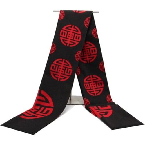 Winter warm scarf men wool Tassel double Fine Chiese Red Scarves men winter new Fashion Cashmere Scarf for Men Shawls and wraps
