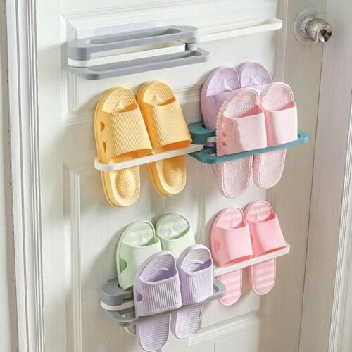 1 Set Foldable 1-4 Floors Wall-Mounted Shoe Organizer PP Shoe Rack Slipper Towel Shelf for Home Dorm Dustproof Shoes Pylons