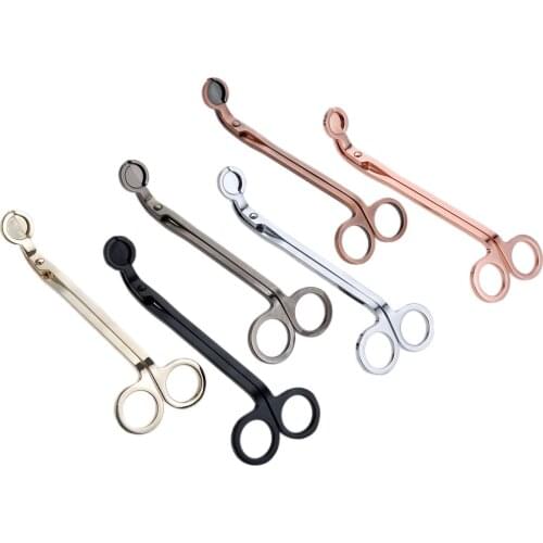 1Pc 180*57mm Stainless Steel Candle Wick Trimmer Oil Lamp Trim Scissor Cutter Snuffer Tool Hook Clipper Dropshiping