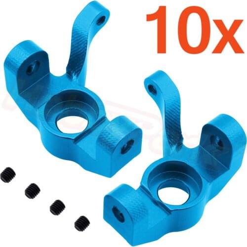 10Pairs For Vaterra Twin Hammers Option Parts RTR VTR334003 Aluminum Front Spindles 1.9 Rock Racer Kit Steering Knuckles