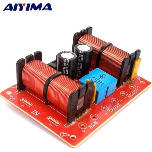2Pcs Speaker Frequency Diviver 3 Way Speaker Audio Professional Divider 100W Crossover Filter
