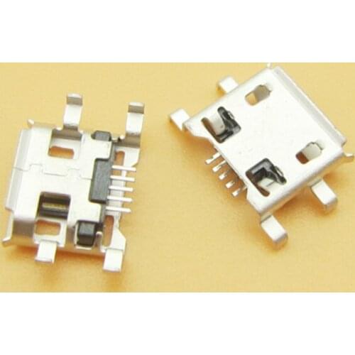50pcs Micro 5P USB jack socket connector USB charging port For huawei C8500 C8600 C8813 U8818 U8150 T8300