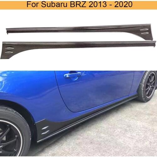 Carbon Fiber Car Side Skirts Bodykit For Subaru BRZ 2013-2018 Door Bumper Side Skirts Guard Protector Apron Body Kits