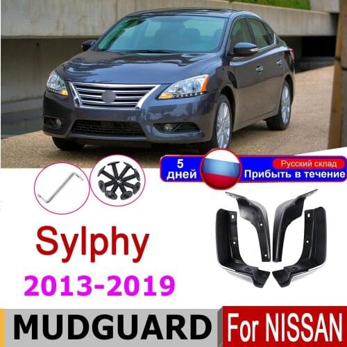 Mudflap Fender For Nissan Sentra B17Sylphy Pulsar 2019~2013 Mud Guard Splash Flap Mudguard Accessories 2018 2017 2016 2015 2014