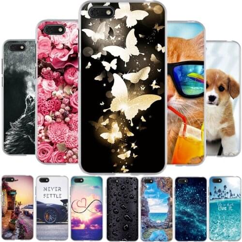 For Huawei Honor 7A 5.45 inch Case TPU Phone Funda 3D Paint Case For Huawei Y5 2018 Silicone Shell For Honor 7S Bumper Capa Bag