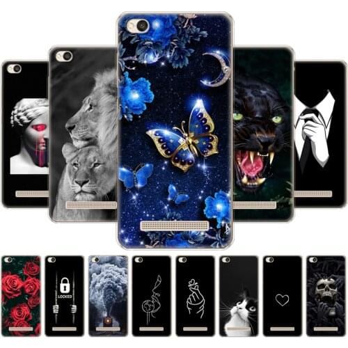 Case For Xiaomi Redmi 4A Soft Silicon Fashion TPU Phone Case For Redmi 4A redmi 4a 5.0 Inch Cover Full 360 Protective Shell