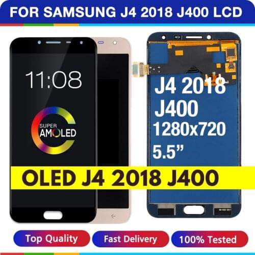 5.5'Super AMOLED LCD For Samsung Galaxy J4 J400 J400F J400G/DS SM-J400F LCD Display Touch Screen Digitizer Assembly Replacement