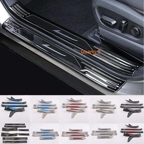 For Lexus UX 200H 250H 260H 2019 2020 Car Outside Sticker Pedal Door External Scuff Plate Cover Inside Threshold Trim Frame