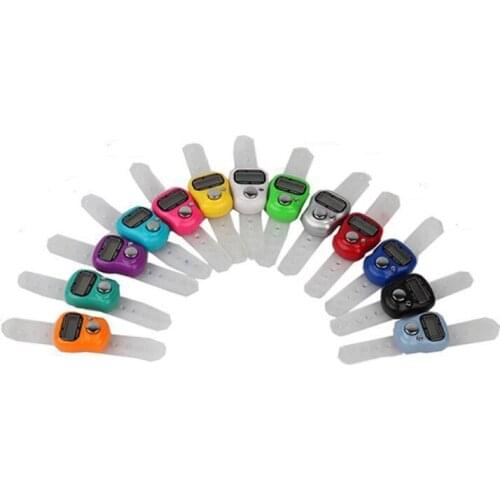 Mini Hand Hold Band Tally Counter LCD Digital Screen Finger Ring Electronic Head Count Tasbeeh Tasbih