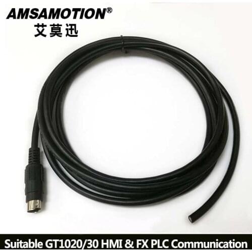 GT10-C30R4-8P For Mitsubishi GT1020/1030 Touch Panel HMI To Mitsubishi FX Series PLC Communication Cable GT10-C50R4-8P