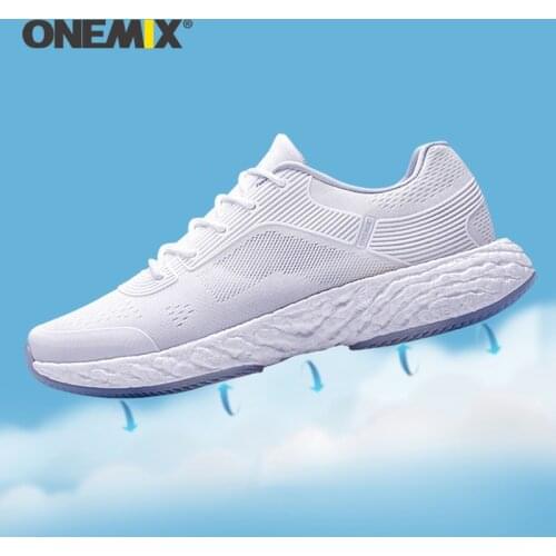 ONEMIX New Lightweight Running Shoes Women Breathable Sneaker Men Outdoor Jogging Shoes For Men High Elastic Tennis Shoes Women