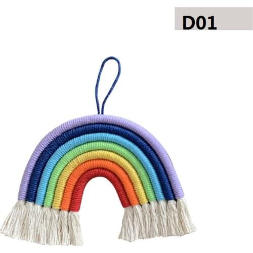 Top sale Handmade Woven Rainbow Wall Hanging